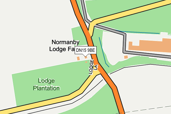DN15 9BE map - OS OpenMap – Local (Ordnance Survey)