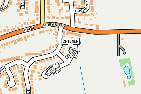 DN15 9EN map - OS OpenMap – Local (Ordnance Survey) DN15 9EN map - OS OpenMap – Local (Ordnance Survey)