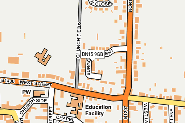 DN15 9GB map - OS OpenMap – Local (Ordnance Survey) DN15 9GB map - OS OpenMap – Local (Ordnance Survey)
