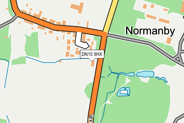 DN15 9HX map - OS OpenMap – Local (Ordnance Survey) DN15 9HX map - OS OpenMap – Local (Ordnance Survey)