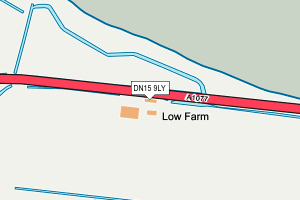 DN15 9LY map - OS OpenMap – Local (Ordnance Survey) DN15 9LY map - OS OpenMap – Local (Ordnance Survey)