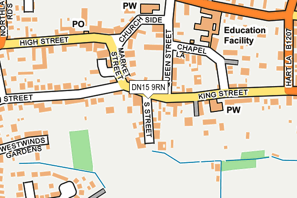 DN15 9RN map - OS OpenMap – Local (Ordnance Survey) DN15 9RN map - OS OpenMap – Local (Ordnance Survey)