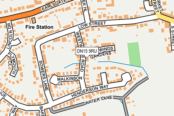 DN15 9RU map - OS OpenMap – Local (Ordnance Survey) DN15 9RU map - OS OpenMap – Local (Ordnance Survey)