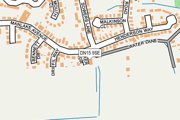 DN15 9SE map - OS OpenMap – Local (Ordnance Survey) DN15 9SE map - OS OpenMap – Local (Ordnance Survey)
