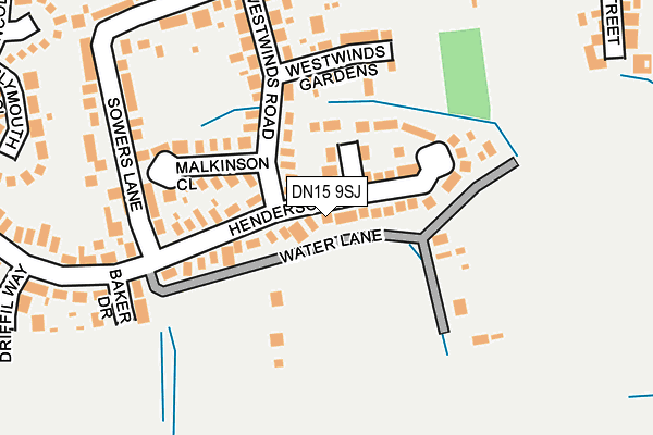 DN15 9SJ map - OS OpenMap – Local (Ordnance Survey) DN15 9SJ map - OS OpenMap – Local (Ordnance Survey)