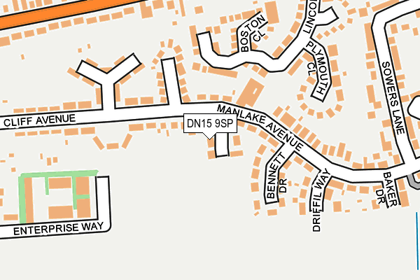 DN15 9SP map - OS OpenMap – Local (Ordnance Survey) DN15 9SP map - OS OpenMap – Local (Ordnance Survey)