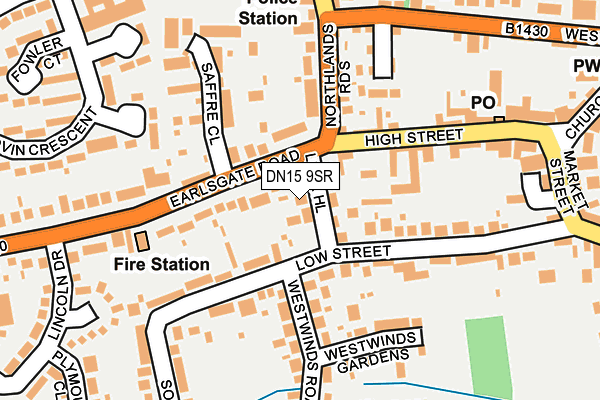 DN15 9SR map - OS OpenMap – Local (Ordnance Survey) DN15 9SR map - OS OpenMap – Local (Ordnance Survey)