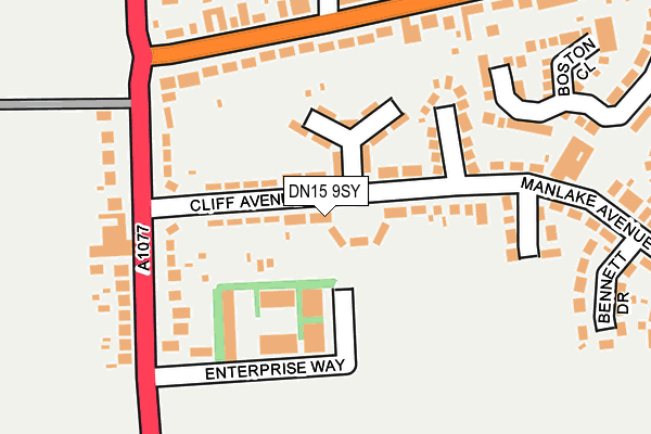 DN15 9SY map - OS OpenMap – Local (Ordnance Survey) DN15 9SY map - OS OpenMap – Local (Ordnance Survey)