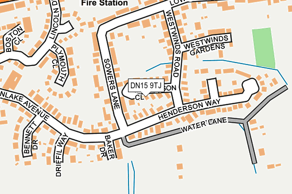 DN15 9TJ map - OS OpenMap – Local (Ordnance Survey) DN15 9TJ map - OS OpenMap – Local (Ordnance Survey)
