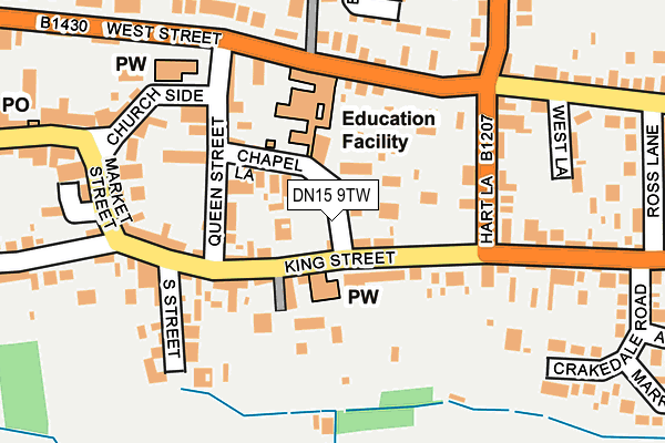 DN15 9TW map - OS OpenMap – Local (Ordnance Survey) DN15 9TW map - OS OpenMap – Local (Ordnance Survey)