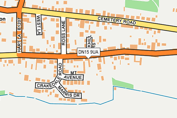 DN15 9UA map - OS OpenMap – Local (Ordnance Survey) DN15 9UA map - OS OpenMap – Local (Ordnance Survey)