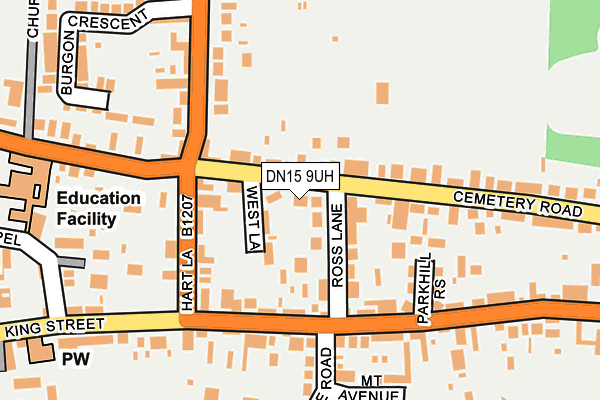 DN15 9UH map - OS OpenMap – Local (Ordnance Survey) DN15 9UH map - OS OpenMap – Local (Ordnance Survey)