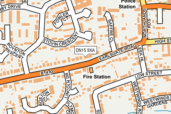 DN15 9XA map - OS OpenMap – Local (Ordnance Survey) DN15 9XA map - OS OpenMap – Local (Ordnance Survey)