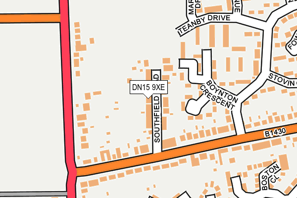 DN15 9XE map - OS OpenMap – Local (Ordnance Survey) DN15 9XE map - OS OpenMap – Local (Ordnance Survey)