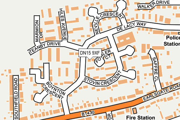 DN15 9XF map - OS OpenMap – Local (Ordnance Survey) DN15 9XF map - OS OpenMap – Local (Ordnance Survey)