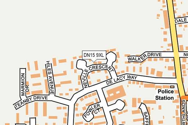 DN15 9XL map - OS OpenMap – Local (Ordnance Survey) DN15 9XL map - OS OpenMap – Local (Ordnance Survey)