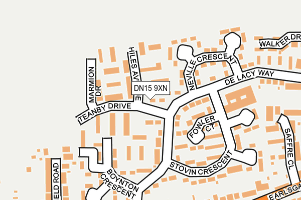 DN15 9XN map - OS OpenMap – Local (Ordnance Survey) DN15 9XN map - OS OpenMap – Local (Ordnance Survey)