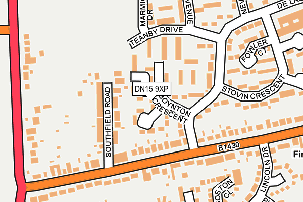 DN15 9XP map - OS OpenMap – Local (Ordnance Survey) DN15 9XP map - OS OpenMap – Local (Ordnance Survey)