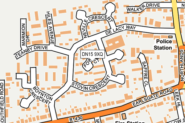 DN15 9XQ map - OS OpenMap – Local (Ordnance Survey) DN15 9XQ map - OS OpenMap – Local (Ordnance Survey)
