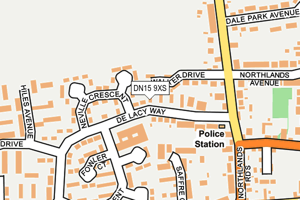 DN15 9XS map - OS OpenMap – Local (Ordnance Survey) DN15 9XS map - OS OpenMap – Local (Ordnance Survey)