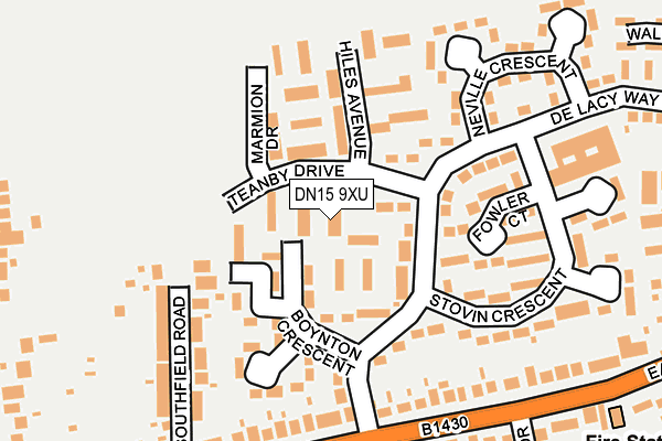 DN15 9XU map - OS OpenMap – Local (Ordnance Survey) DN15 9XU map - OS OpenMap – Local (Ordnance Survey)