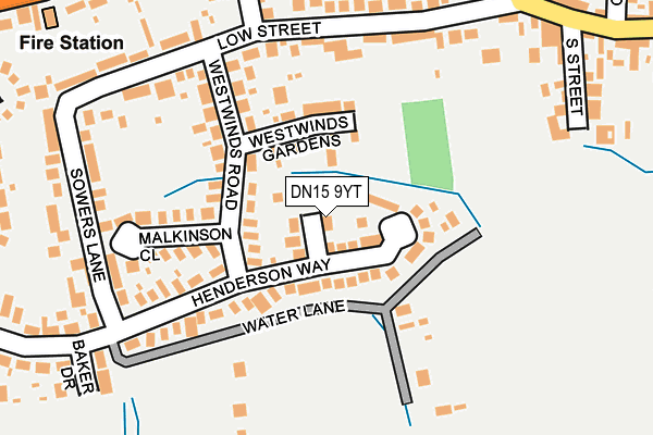 DN15 9YT map - OS OpenMap – Local (Ordnance Survey) DN15 9YT map - OS OpenMap – Local (Ordnance Survey)