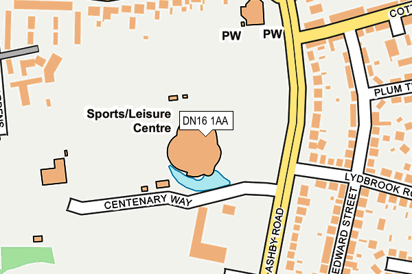 DN16 1AA map - OS OpenMap – Local (Ordnance Survey) DN16 1AA map - OS OpenMap – Local (Ordnance Survey)