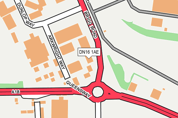 DN16 1AE map - OS OpenMap – Local (Ordnance Survey) DN16 1AE map - OS OpenMap – Local (Ordnance Survey)