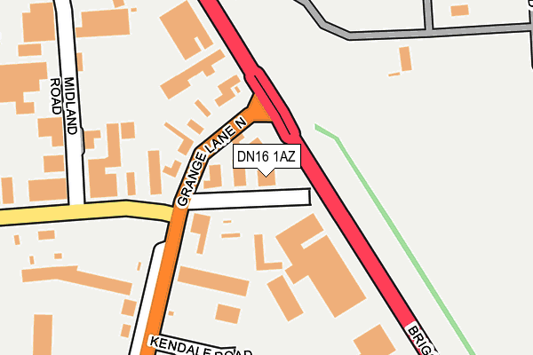 DN16 1AZ map - OS OpenMap – Local (Ordnance Survey) DN16 1AZ map - OS OpenMap – Local (Ordnance Survey)