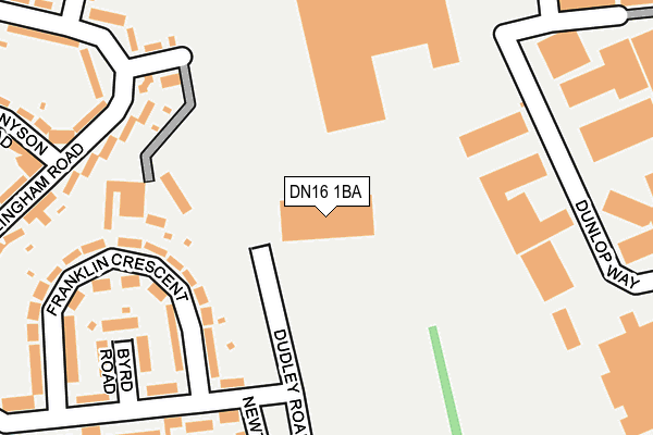 DN16 1BA map - OS OpenMap – Local (Ordnance Survey) DN16 1BA map - OS OpenMap – Local (Ordnance Survey)