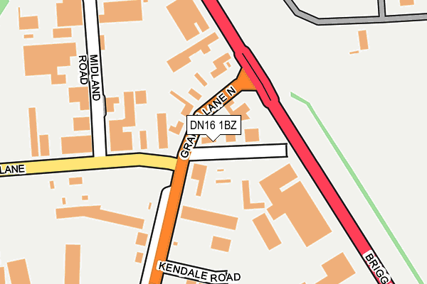 DN16 1BZ map - OS OpenMap – Local (Ordnance Survey) DN16 1BZ map - OS OpenMap – Local (Ordnance Survey)