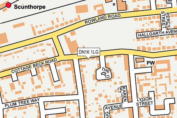 DN16 1LG map - OS OpenMap – Local (Ordnance Survey) DN16 1LG map - OS OpenMap – Local (Ordnance Survey)