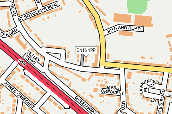 DN16 1PP map - OS OpenMap – Local (Ordnance Survey) DN16 1PP map - OS OpenMap – Local (Ordnance Survey)