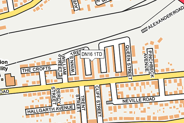 DN16 1TD map - OS OpenMap – Local (Ordnance Survey) DN16 1TD map - OS OpenMap – Local (Ordnance Survey)