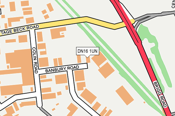 DN16 1UN map - OS OpenMap – Local (Ordnance Survey) DN16 1UN map - OS OpenMap – Local (Ordnance Survey)