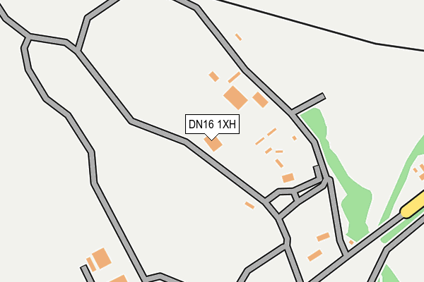 DN16 1XH map - OS OpenMap – Local (Ordnance Survey) DN16 1XH map - OS OpenMap – Local (Ordnance Survey)
