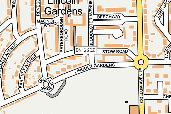 DN16 2DZ map - OS OpenMap – Local (Ordnance Survey) DN16 2DZ map - OS OpenMap – Local (Ordnance Survey)