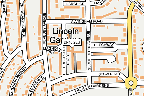 DN16 2EG map - OS OpenMap – Local (Ordnance Survey) DN16 2EG map - OS OpenMap – Local (Ordnance Survey)