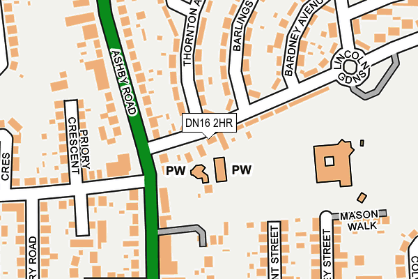 DN16 2HR map - OS OpenMap – Local (Ordnance Survey) DN16 2HR map - OS OpenMap – Local (Ordnance Survey)
