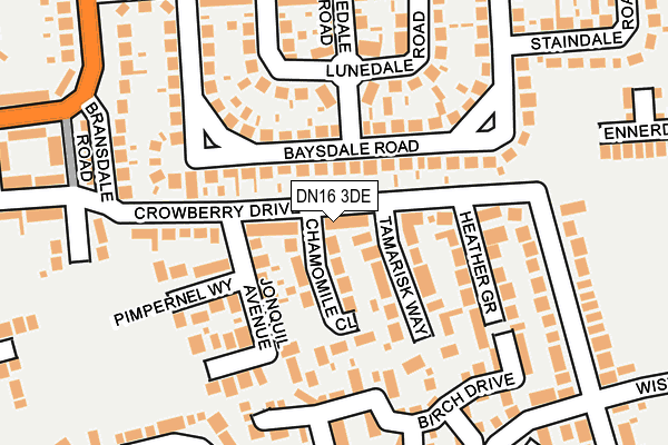 DN16 3DE map - OS OpenMap – Local (Ordnance Survey) DN16 3DE map - OS OpenMap – Local (Ordnance Survey)