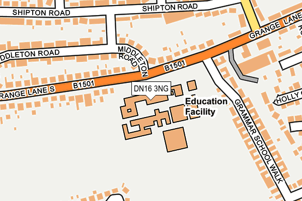 DN16 3NG map - OS OpenMap – Local (Ordnance Survey) DN16 3NG map - OS OpenMap – Local (Ordnance Survey)