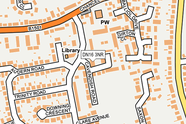 DN16 3NR map - OS OpenMap – Local (Ordnance Survey) DN16 3NR map - OS OpenMap – Local (Ordnance Survey)