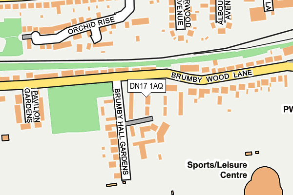 DN17 1AQ map - OS OpenMap – Local (Ordnance Survey) DN17 1AQ map - OS OpenMap – Local (Ordnance Survey)