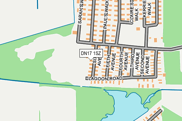 DN17 1SZ map - OS OpenMap – Local (Ordnance Survey) DN17 1SZ map - OS OpenMap – Local (Ordnance Survey)