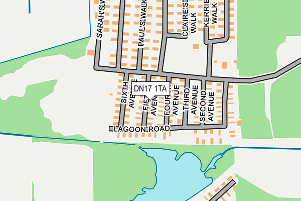DN17 1TA map - OS OpenMap – Local (Ordnance Survey) DN17 1TA map - OS OpenMap – Local (Ordnance Survey)
