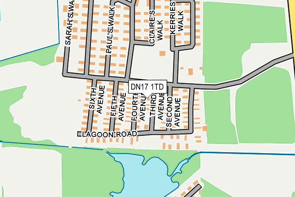 DN17 1TD map - OS OpenMap – Local (Ordnance Survey) DN17 1TD map - OS OpenMap – Local (Ordnance Survey)