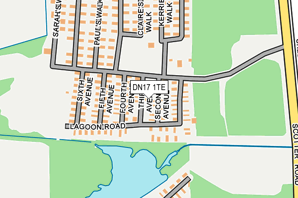 DN17 1TE map - OS OpenMap – Local (Ordnance Survey) DN17 1TE map - OS OpenMap – Local (Ordnance Survey)