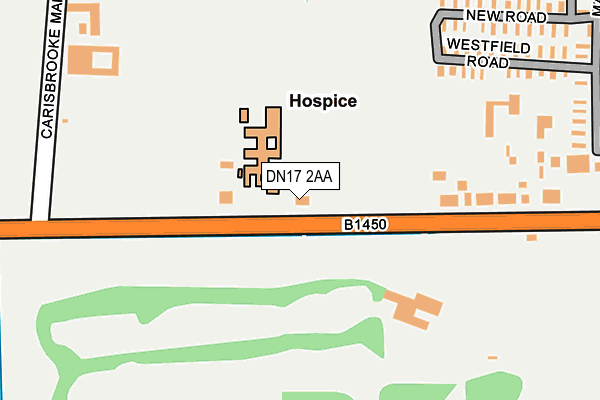 DN17 2AA map - OS OpenMap – Local (Ordnance Survey) DN17 2AA map - OS OpenMap – Local (Ordnance Survey)