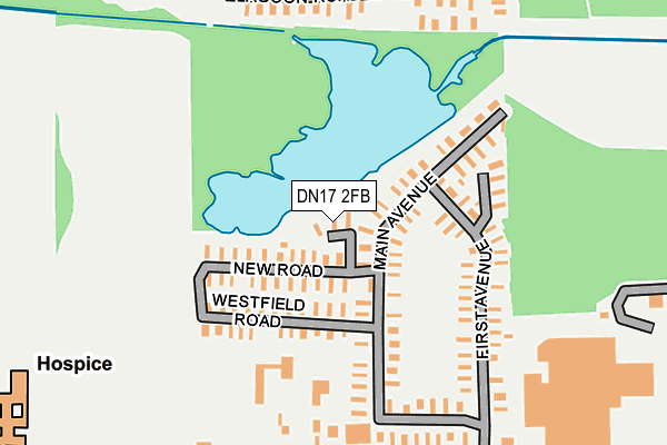 DN17 2FB map - OS OpenMap – Local (Ordnance Survey) DN17 2FB map - OS OpenMap – Local (Ordnance Survey)