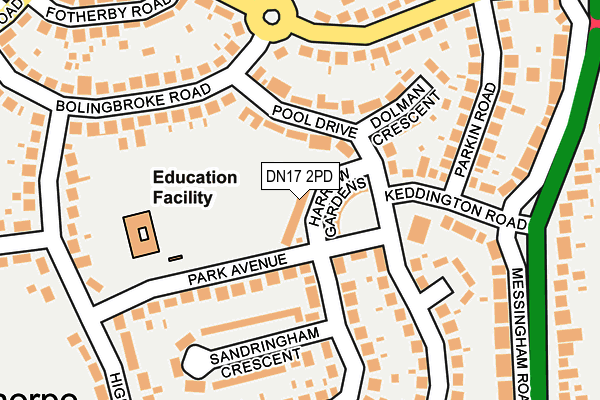 DN17 2PD map - OS OpenMap – Local (Ordnance Survey) DN17 2PD map - OS OpenMap – Local (Ordnance Survey)